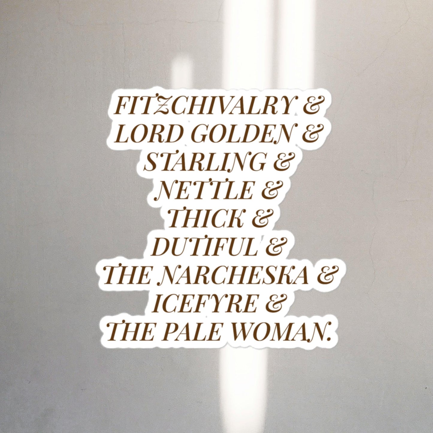TAWNY MAN NAMES | stickers
