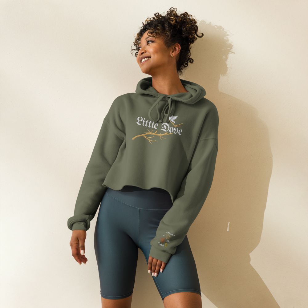 LITTLE DOVE | crop hoodie