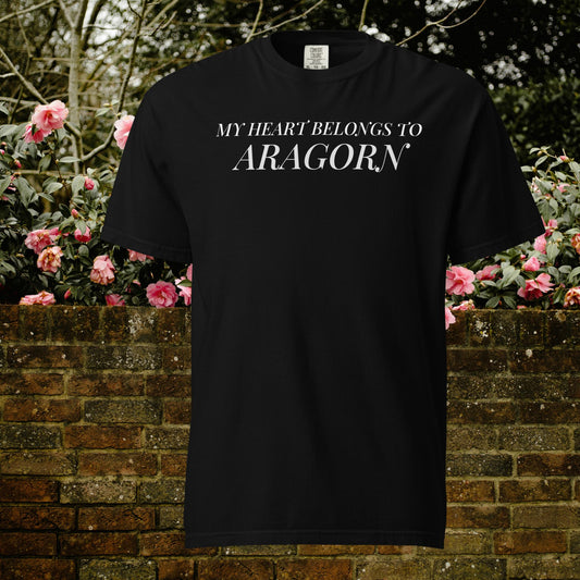 MY HEART BELONGS TO ARAGORN t-shirt