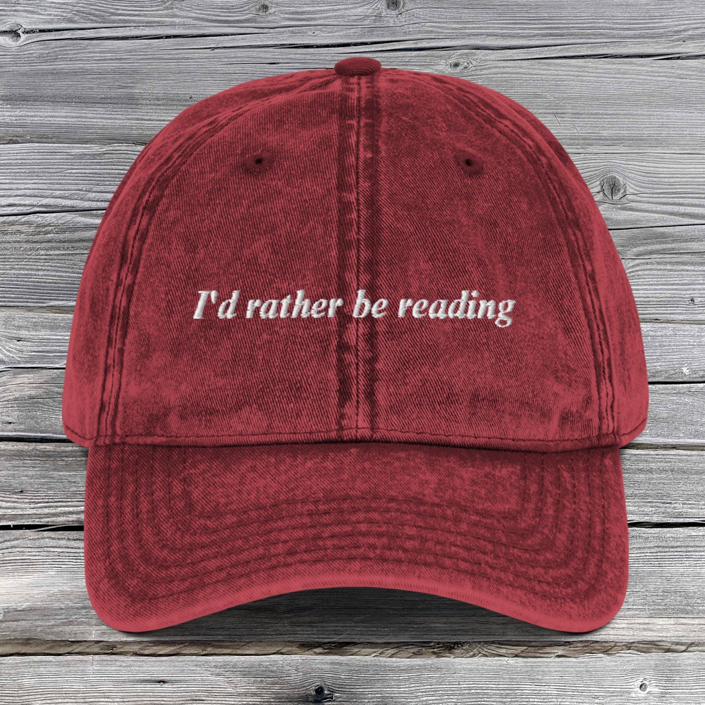 I'd Rather Be Reading | vintage dad hat