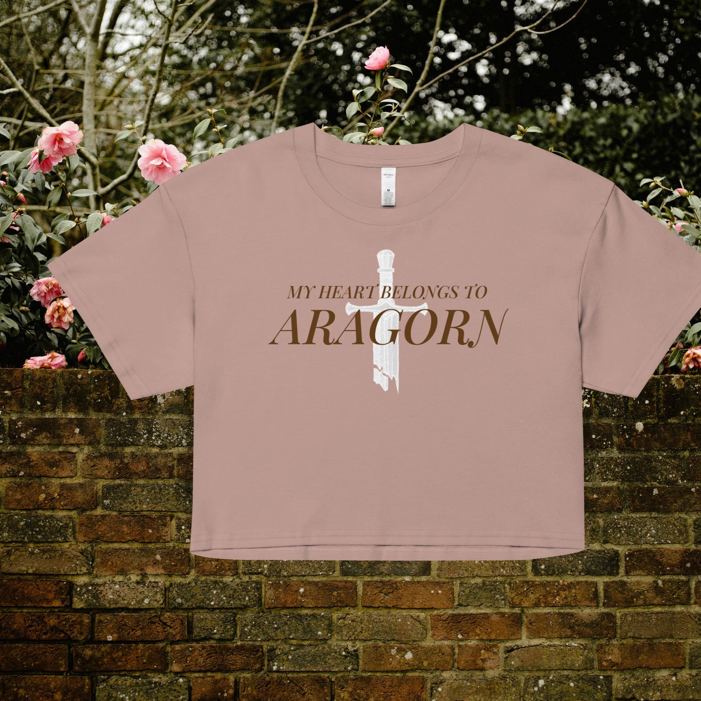 My Heart Belongs To ARAGORN - crop top