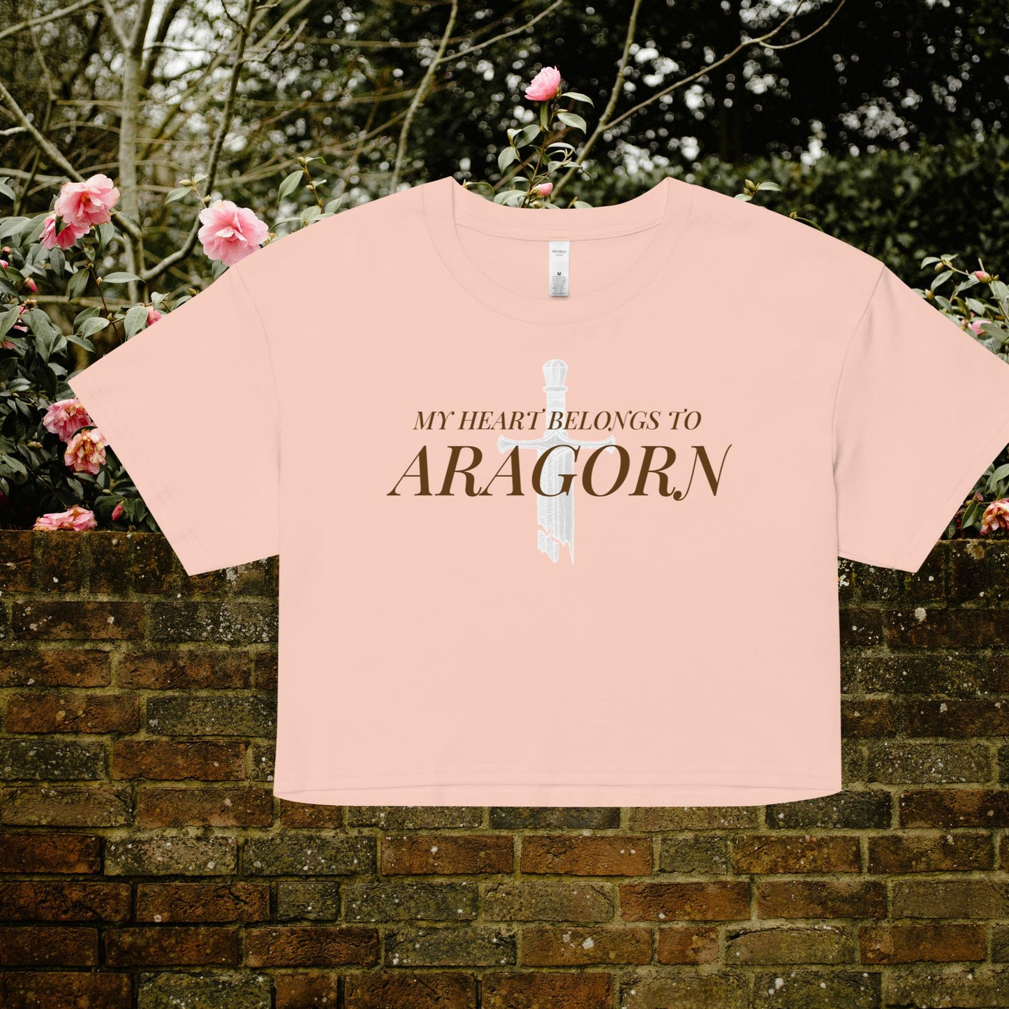 My Heart Belongs To ARAGORN - crop top