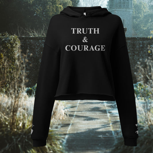 TRUTH & COURAGE | crop hoodie